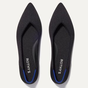 Rothy's The Point- Black Size W7.5